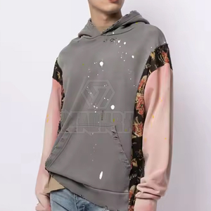 เสื้อฮู้ดดี้ผู้ชายสำหรับฤดูหนาว ผ้าฟลีซผสม ระบายอากาศได้ดี เป็นมิตรกับสิ่งแวดล้อม ดีไซน์แบบดิสเทรส - Product Image 2