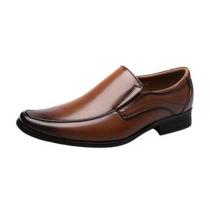 Chaussures habillées en cuir pour hommes à bout rond, durables, antidérapantes, vente en gros, OEM - Product Image 5