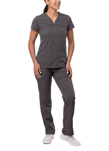 Uniformes Médicos de Enfermería para Mujer, Suaves, de Manga Corta, Personalizables, de Algodón/Poliéster, Tallas XXS-6XL, con Detección de Agujas, Sin Costuras - Product Image 4