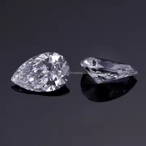 Diamants en vrac de laboratoire HPHT CVD de forme poire, couleur DEF, clarté VS-Si, prix de gros pour la fabrication de bijoux (boucles d'oreilles) - Product Image 3