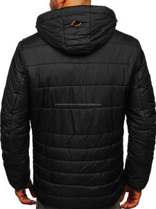Chaqueta Bomber Bordada con Logotipo Personalizado para Hombre, Chaqueta de Primavera Impermeable, Cortavientos, Transpirable, con Capucha, Relleno de Fibra de Poliéster en el Interior - Product Image 3