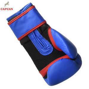 Gants de boxe en cuir de qualité supérieure pour l'entraînement et la pratique, ajustement confortable avec fermeture auto-agrippante pour des séances prolongées - Product Image 6