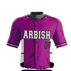 Uniforme de Béisbol Personalizado con Logotipo, Transpirable, Tallas Grandes, Manga Corta, Poliéster Sublimado, Ropa de Equipo al por Mayor - Product Image 2