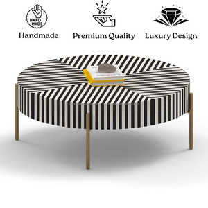 โต๊ะกาแฟฝังกระดูกสวยงามไม่เหมือนใครงานประดิษฐ์สไตล์ที่ยั่งยืนสำหรับพิธีล้างบาปและบาร์มิทซ์วาห์ - Product Image 2