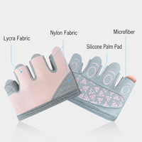 Gants d'entraînement personnalisés antidérapants à demi-doigts, protection des paumes, anti-callosités, pour tractions, calisthénie, fitness, équipement de gym, hommes et femmes