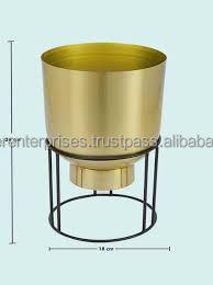 Macetas de decoración de plantas de latón más modernas, macetas exquisitas de latón, soluciones elegantes de decoración para el hogar, decoración interior para el hogar y la Oficina - Product Image 4