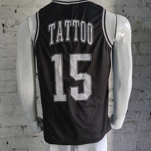 Maillot de basket-ball noir personnalisé sans manches Micah Corporation, brodé, pour entraînement et tenue d'équipe - Product Image 4