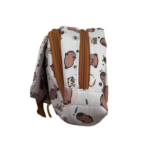 Estuche portátil para bolígrafos con estampado de capibara, estilo moderno, dos compartimentos, para uso diario escolar de estudiantes - Product Image 2