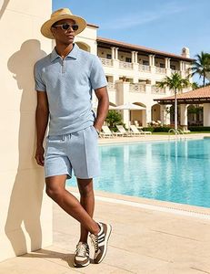 Conjunto de Camiseta y Pantalones Cortos Casuales para Hombre, Impresión Personalizada, Ropa de Verano Transpirable, de Secado Rápido y Ecológica - Product Image 2