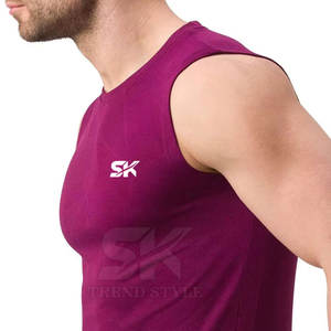 Camisetas sin Mangas Lisas Transpirables de Venta Caliente, Camisetas sin Mangas Lisas Personalizadas de Estilo Urbano Cómodo - Product Image 4