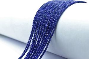 Natural Lapis Lazuli Faceted Rondelle Shape Beads 13 Inches Strand for Jewelry Making with Loose Gemstones - Product Image 5