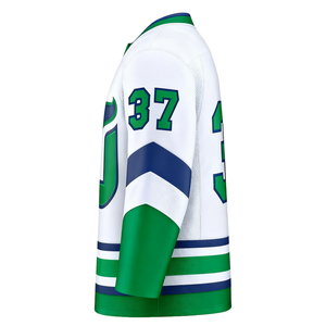 Vente en gros de sweats à capuche personnalisés à manches longues en polaire pour le hockey sur glace, tissu polyester, sublimation, sweats à capuche pour le hockey sur glace, uniforme de hockey, 280g - Product Image 3