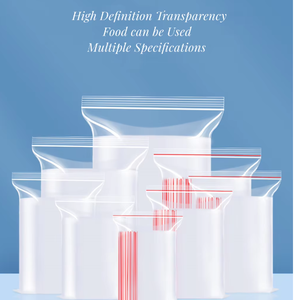 Premium Odorless Transparent Plastic <b>Zip</b> Lock <b>Bags</b> Custom Size Multi-Purpose For Food Storage and General Packaging - Product Image 5