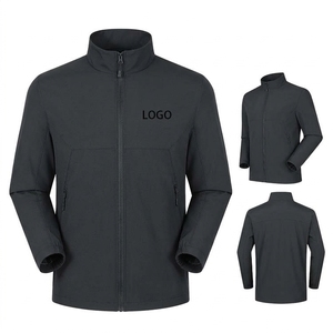 Chaqueta Deportiva de Invierno para Hombre, con Logotipo Bordado Personalizado, Cuello Alto, Color Sólido, de Alta Calidad, al por Mayor - Product Image 5