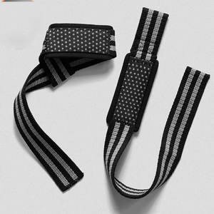 สายรัดข้อมือยกน้ำหนักแบบหนาพิเศษบุด้วยผ้าฝ้ายและนีโอพรีนสำหรับออกกำลังกาย ยกน้ำหนัก ดึงน้ำหนัก และเดดลิฟท์ สำหรับผู้ชาย - Product Image 1