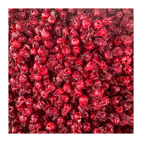 Fleurs d'hibiscus séchées Bissap Zobo Karkade en sachet de 250g et 500g pour les magasins d'alimentation ethnique africaine, latino-américaine et du Moyen-Orient