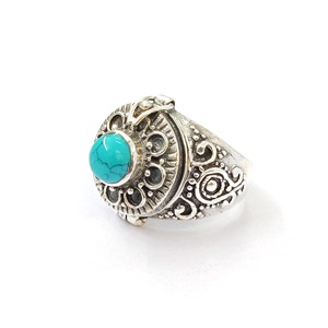 แหวนแฟชั่นกล่องเทอร์ควอยซ์ (9.8 กรัม) - Product Image 1