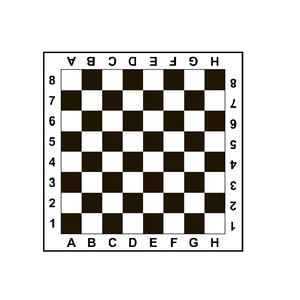 Échiquier éducatif pour enfants avec coordonnées |   Tapis d'échecs à grands caractères, facile à lire |   Jeu d'échecs portable pour l'apprentissage, intérieur/extérieur - Product Image 1