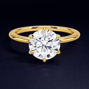 Classic Design Lab Diamond Engagement <b>Ring</b> 9K 14K 18K White Gold Platinum <b>Fine</b> Jewelry Solitaire Anniversary Band - Product Image 6