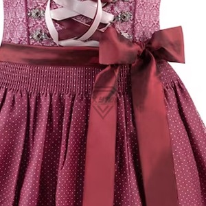 Vestido Dirndl Casual Transpirable con Estampado Personalizado para Mujer, Nuevo, Estilo Oktoberfest, Bordado Alemán, Liso, Teñido, Hasta la Rodilla, Media Manga - Product Image 5
