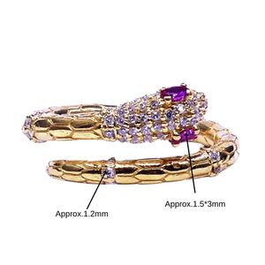 Wedding Wear 925 Sterling <b>Silver</b> Gold Plated Jewelry Ruby White Topaz Gemstone Women Wear Classic <b>Ring</b> - Product Image 2