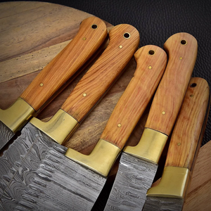 Premium Custom 67 Layers Damascus Steel Chef <b>Knife</b> <b>Set</b> Wooden Handle Kitchen Cutlery Wholesale Manufacturer - Product Image 3