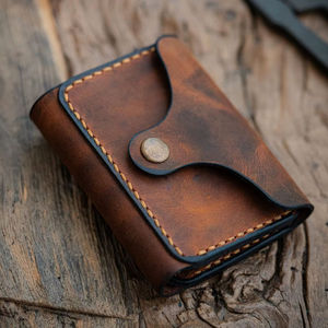 Premium Genuine Leather <b>Wallet</b> with Cover Closure <b>Waterproof</b> & Large Capacity-Unisex Gift Option for Business & Travel - Product Image 1
