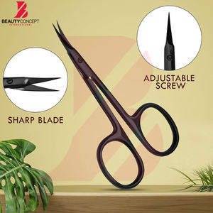 Tijeras para Cutículas en Color Negro Sólido con Estuche de Cuero, Duraderas, Ligeras, Personalizadas, del Mejor Proveedor, Hechas en Pakistán - Product Image 4