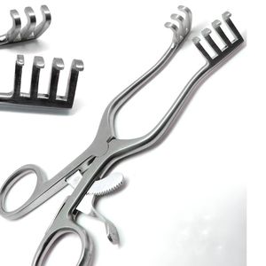Rétracteur Weitlaner à pointes émoussées, instrument chirurgical auto-serrant en acier inoxydable pour la chirurgie générale, OEM CE - Product Image 1