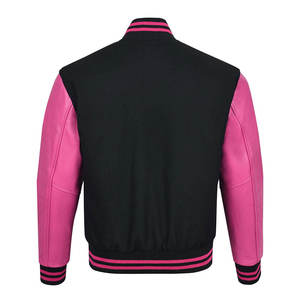 Chaqueta Letterman de Béisbol Personalizada de la Mejor Calidad para Adultos y Jóvenes, Material de Lana de Color Personalizado con Manga de Cuero, Tendencia Actual - Product Image 2