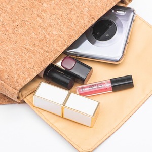 Waterproof wood-grained Paper Girl's <b>Cute</b> Cross body Makeup Bag - Product Image 2