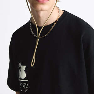 T-shirts personnalisés en molleton de coton épais pour hommes, style streetwear, épaules tombantes, vêtements personnalisés pour hommes - Product Image 2