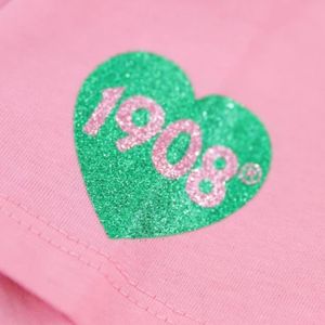 V Neck <b>Glitter</b> Tee <b>Pink</b> Color Fashion Casual <b>Top</b> Women Short Sleeve Shirt Sparkle Graphic Apparel Stylish Everyday Wear - Product Image 5