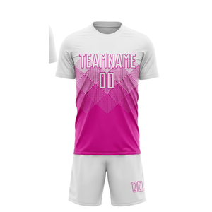 Premium Soccer Uniform Heat-Transfer Printed Football Jersey Shorts Moisture Wicking Breathable 100% Polyester Fabric for Sports - Product Image 1