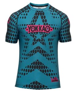 เสื้อรัดกล้ามเนื้อ MMA แบบยูนิเซ็กซ์ ผ้าโพลีเอสเตอร์ 100% ระบายอากาศ แห้งเร็ว ซับเหงื่อ พร้อมลายพิมพ์แบบซับลิเมชั่นตามสั่ง UFC - Product Image 4