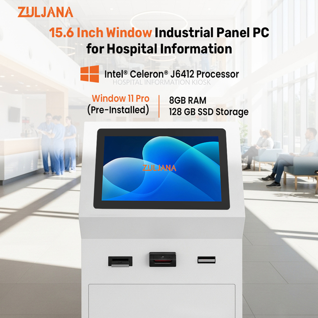 All-In-One Fanless Design Antiglare Cover Glass Front IP65 Waterproof 15.6 Inch Industrial Panel PC