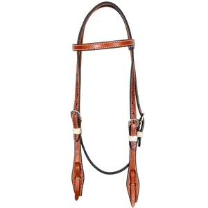 Saman Exports Fabricante superior Proveedor Hecho a mano 100% Cuero de vaca genuino Western Headstall Mejor calidad al por mayor - Product Image 2