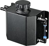 Tanque de Expansión Universal de 1L para Refrigerante, Negro, con Diseño a Prueba de Fugas y Fácil Instalación