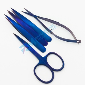 Pinzas de Cejas Inclinadas de Plasma Morado RMI, Tijeras de Cejas de Acero Inoxidable Sostenible para Uso Estético, Logotipo Personalizado - Product Image 3