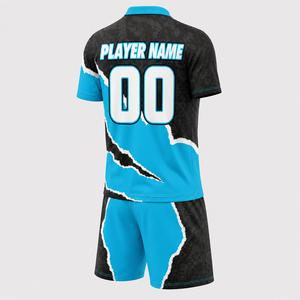 Conjunto de Uniforme de Fútbol Personalizado, Camiseta y Pantalones Cortos Sublimados, Transpirables, de Secado Rápido, para Equipos Deportivos, OEM ODM, Ropa de Entrenamiento para Hombres y Jóvenes - Product Image 4