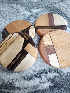 Wooden & Resin Coffee Cup Coasters for Hotel & Office Custom Size Tea Cup Coasters for in Manufacture Price - Product Image 4