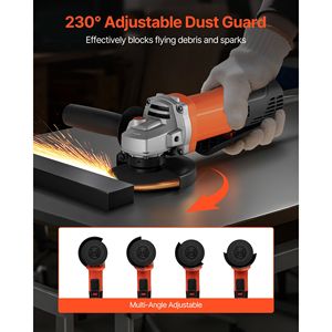 High Speed 4 1/2\" Electric Angle Grinder 2000W <b>Power</b> <b>Tool</b> with 8Amps & 12000RPM 230 Degrees Adjustable Corded <b>Power</b> <b>Tool</b> - Product Image 4