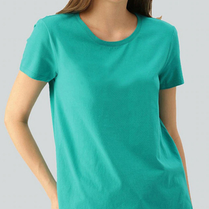 T-shirt femme streetwear de haute qualité, effet délavé, manches courtes, uni, pour fitness et entraînement, respirant, personnalisable. - Product Image 6