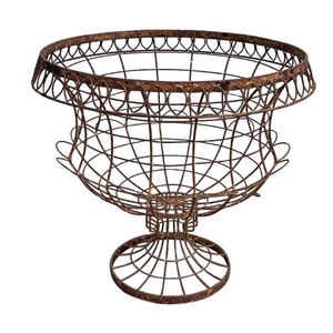 Fancy Mesh Iron Wire Garden Planter Antique Finished Handmade for Home <b>Balcony</b> Lobby Garden Decoration Flower Planters - Product Image 1