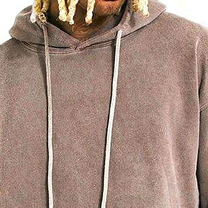 Ensemble de survêtement personnalisé pour homme, effet délavé, en coton épais 100 %, coupe oversize, avec sweat à capuche et pantalon de jogging, fabricant OEM ODM - Product Image 4
