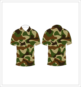 Camiseta Polo de Camuflaje Verde Marrón Beige para Hombre, Manga Corta, Estilo Casual Táctico, Camiseta de Golf - Product Image 3