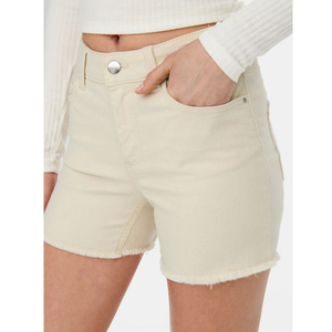 Shorts de Mezclilla Beige para Mujer - Nuevo Estilo Ajustado, Transpirable, Casual, con Bolsillos, Servicio OEM, a la Moda y Sexy - Product Image 4