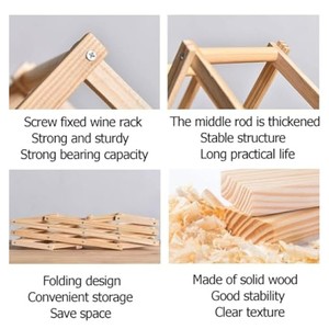 ที่วางขวดไวน์ไม้มะม่วง 3 ขวด |   งานฝีมือขายส่ง |   อัคดุส ซาลีม - Product Image 4