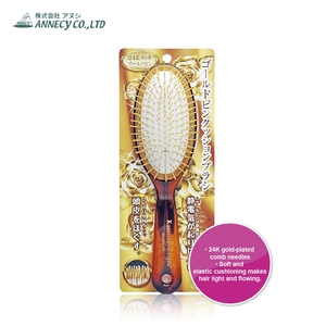 Venta caliente Annecy Air Cushion Cepillo para el cabello con peine dorado Características Mango de plástico - Product Image 1