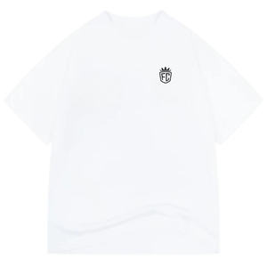 Camiseta de Algodón Oversize para Hombre con Logo Minimalista en el Pecho, Estilo Urbano, Manga Corta, Casual, a la Moda, Venta al por Mayor, OEM, Fábrica Personalizada - Product Image 1